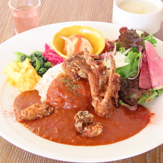 ワタリガニの蟹カレーランチプレート