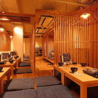 プライベート宴会におすすめの半個室＆団体様もOK！