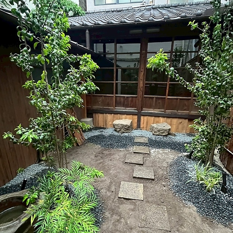 裏庭のもんじゃの写真