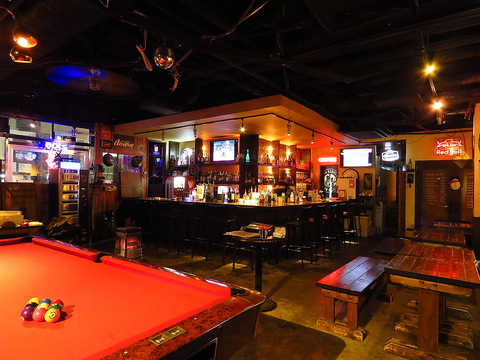 ダーツやビリヤード、大型モニター完備♪各種２次会に！プラン3000円～ございます！