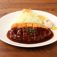 特製デミグラスソースのとんかつ