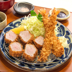 海老ひれかつ定食