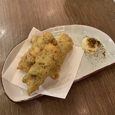 ちくわとあおさ磯部揚げ