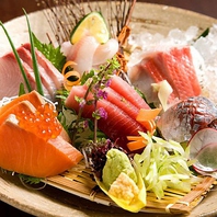 豊洲市場直送の新鮮お刺身！お寿司もあります！