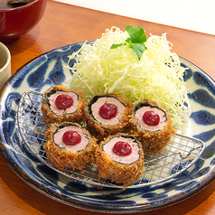 しそ梅のり巻きとんかつ定食