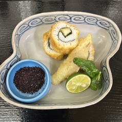 【◆旬のハモの天ぷらを夏野菜と一緒に愉しむ贅沢な逸品】の写真