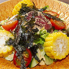 国産 肩ロースのたたきと季節野菜のサラダ