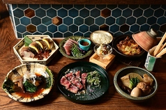 お通しは日替わりおばんざい 季節食材を使った創作料理