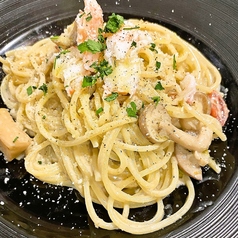 蟹味噌クリームパスタ