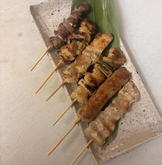 焼き鳥6本盛り合わせ(タレ、塩)