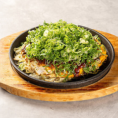 海鮮肉玉焼ネギかけ