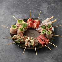 ヘルシーな野菜巻き串を始めとした炉端焼き◆美味しさ◎