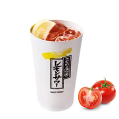 美ら海塩トマト＆こだわり酒場のレモンサワー
