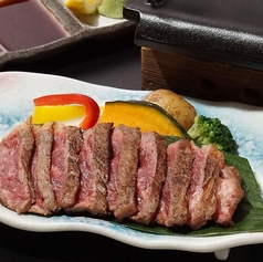 北海道産牛ロースステーキ鉄板焼き
