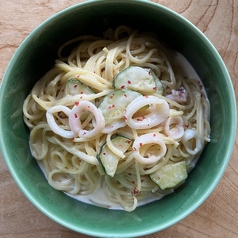 本日のクリームソースパスタ