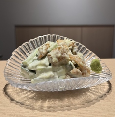 鶏皮のマヨネーズ和え