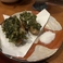 牡蠣とあおさのりの天ぷら