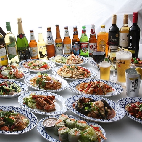 アイガーデンテラス 飯田橋 水道橋 タイ料理 インド料理 ベトナム料理 女子会 宴会