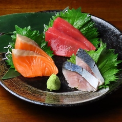 本日の刺身3点盛り