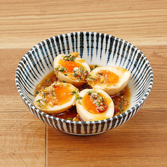 やみつき玉子/鶏皮ポン酢　各