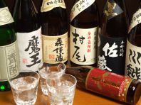 焼酎・日本酒の種類が豊富