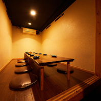 小上がりの完全個室がご宴会にぴったり
