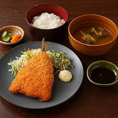 特大あじフライ定食