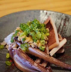 いかの炭火焼き ~納豆香味ソース~