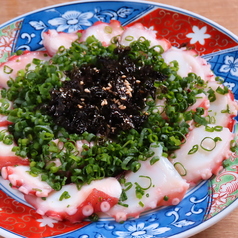 大皿ネギたこ刺身