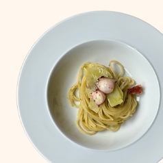 // Octopus & Potato Genovese Pasta - 蛸とジャガイモのジェノベーゼ -
