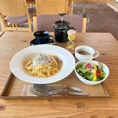 特製生パスタの濃厚カルボナーラ(スープ、ドリンク付)