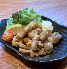 【ハイボールで一品】もち豚ホルモン唐揚げの写真