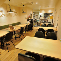 20名様までご利用いただける心地よい空間