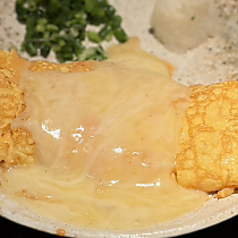 明太チーズの鉄板出汁巻き