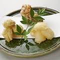 料理メニュー写真&nbsp;秋のおつまみ揚げ（干し柿・ゆり根・栗）