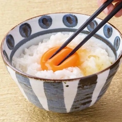 飛来幸地鶏卵の卵かけご飯