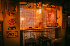 独立したカウンター席