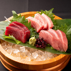 本まぐろ三種盛り合わせ