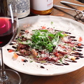 料理メニュー写真&nbsp;低温調理した牛タンのカルパッチョ