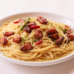 ごろごろニンニクのペペロンチーノ