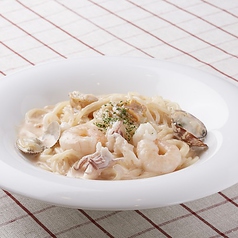 新鮮魚介の明太子クリーム