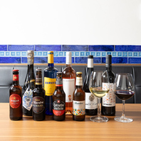スペイン料理と相性の良いお酒を種類豊富にご用意！