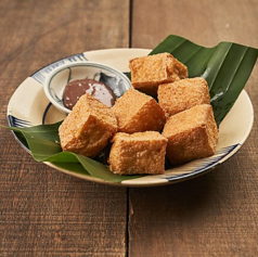 揚げ豆腐の海老発酵味噌タレ