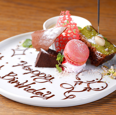 お誕生日や記念日にメッセージプレート!☆の写真
