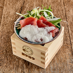 まぐろ山かけ(升刺し)