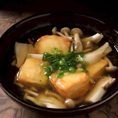 揚げ豆腐のきのこあんかけ