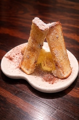 バニラアイスとハニートースト