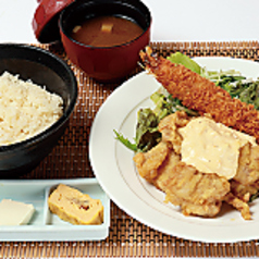エビフライ＆チキン南蛮定食