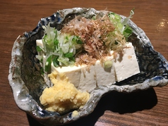 島豆富の薬味たっぷり冷奴