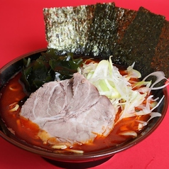 人気のランチメニュー≪地獄ラーメン＋チャーシュー丼≫の写真